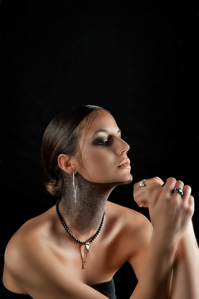 Liquid Kette mit Onyx matt - Alvor