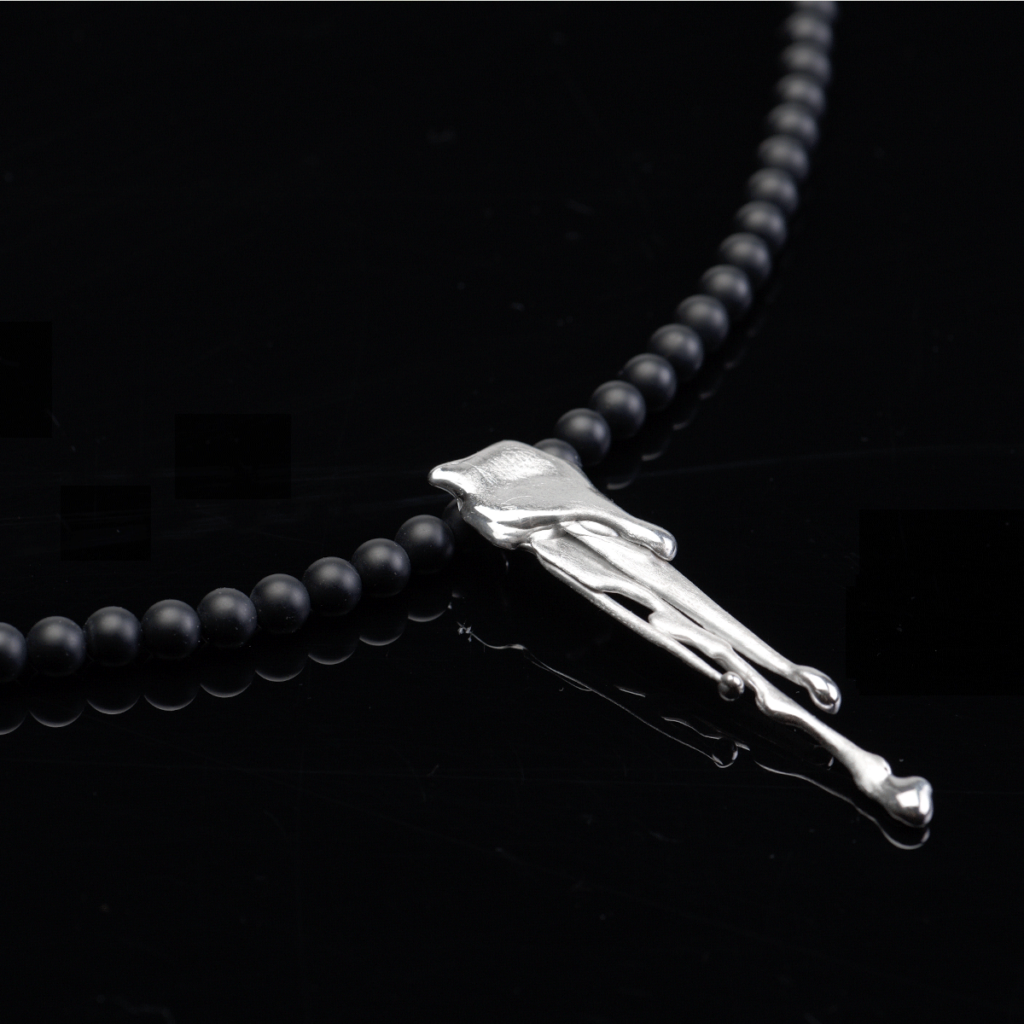 Liquid Kette mit Onyx matt - Amoreira