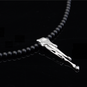 Liquid Kette mit Onyx matt - Amoreira