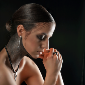 Liquid Kette mit Onyx matt - Amoreira